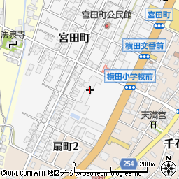 横田小学校周辺の地図