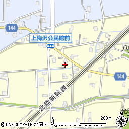 富山県滑川市上梅沢535周辺の地図