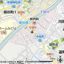 富山県高岡市中島町周辺の地図