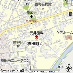 元井歯科医院周辺の地図