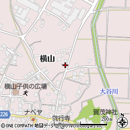 石川県かほく市横山（チ）周辺の地図