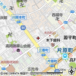 富山県高岡市木舟町周辺の地図