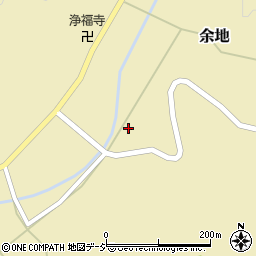 石川県かほく市余地甲周辺の地図