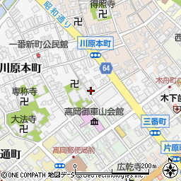 富山県高岡市川原本町1-1周辺の地図