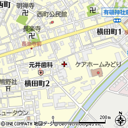 富山県高岡市横田町周辺の地図