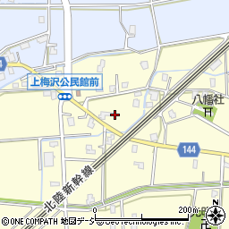 富山県滑川市上梅沢560周辺の地図