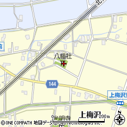 富山県滑川市上梅沢581周辺の地図