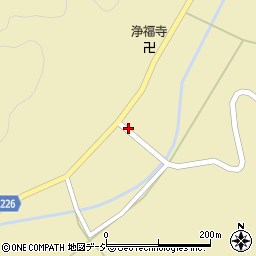 石川県かほく市余地乙周辺の地図