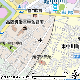 高岡中川郵便局 ＡＴＭ周辺の地図
