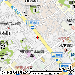 富山県高岡市川原本町1-23周辺の地図