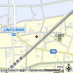 富山県滑川市上梅沢563周辺の地図
