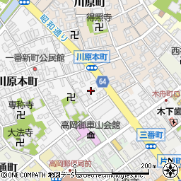 富山県高岡市川原本町1周辺の地図