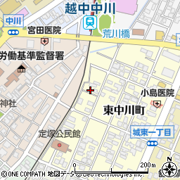 富山県高岡市東中川町3周辺の地図