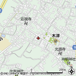 木津郵便局周辺の地図