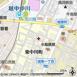 富山県高岡市東中川町2-38周辺の地図