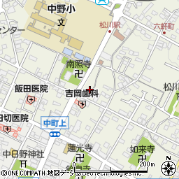 長野県中野市中野松川1604-1周辺の地図