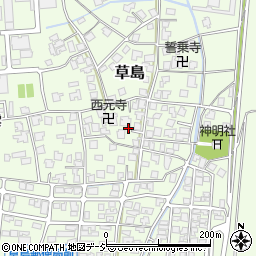 富山県富山市草島419周辺の地図