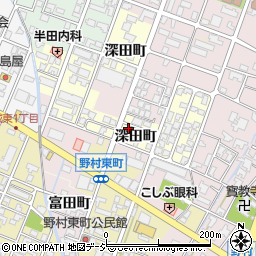 富山県高岡市深田町周辺の地図