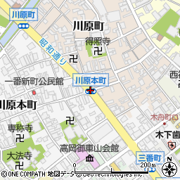 川原本町周辺の地図