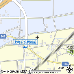 富山県滑川市上梅沢655周辺の地図