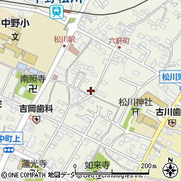 長野県中野市中野松川1527-5周辺の地図