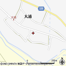 上大浦公民館周辺の地図