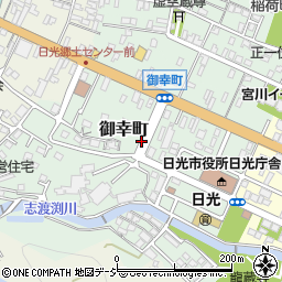 栃木県日光市御幸町周辺の地図