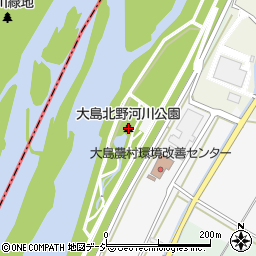 大島北野河川公園周辺の地図