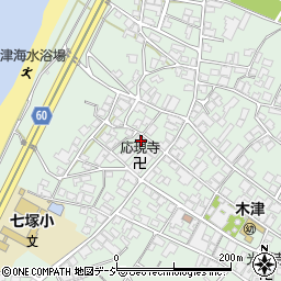 石川県かほく市木津ホ15周辺の地図