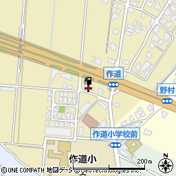 有限会社金田石油店　作道給油所周辺の地図