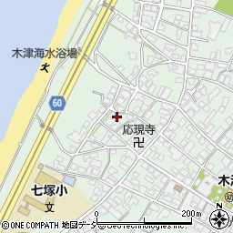 石川県かほく市木津ホ18周辺の地図