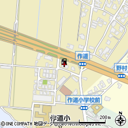 金田石油店作道ＳＳ周辺の地図