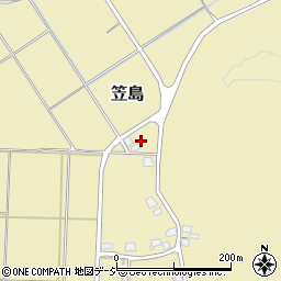 石川県かほく市笠島ホ周辺の地図