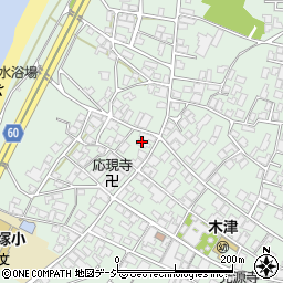 石川県かほく市木津ホ34周辺の地図