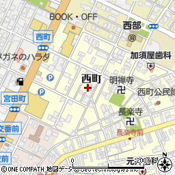 富山県高岡市西町8周辺の地図