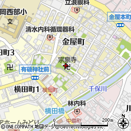 宗泉寺周辺の地図