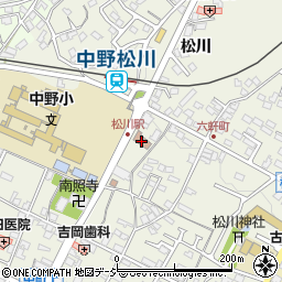 松川区民会館周辺の地図