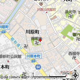 富山県高岡市川原町周辺の地図
