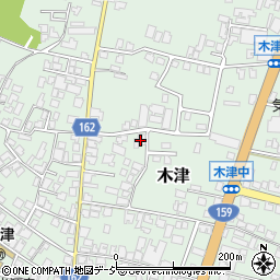 石川県かほく市木津ハ54-4周辺の地図