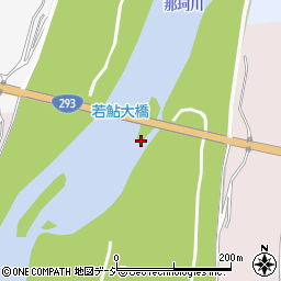 若鮎大橋周辺の地図