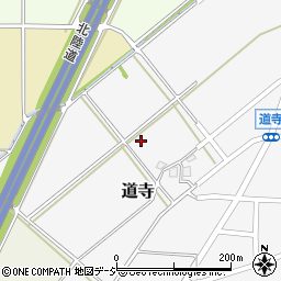 富山県滑川市道寺周辺の地図