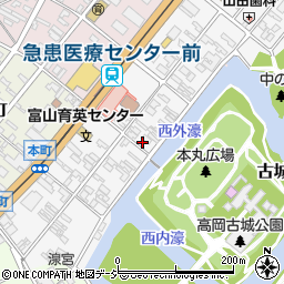 富山県高岡市本丸町6-13周辺の地図