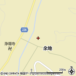 石川県かほく市余地ヨ周辺の地図