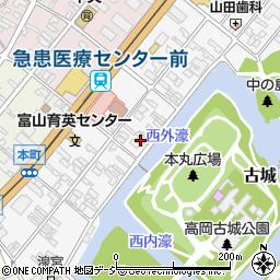 富山県高岡市本丸町6-9周辺の地図