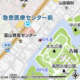 富山県高岡市本丸町6-8周辺の地図