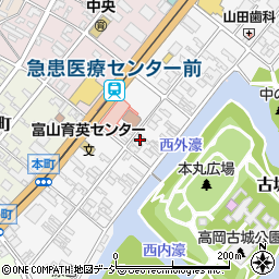 富山県高岡市本丸町6-19周辺の地図