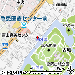 富山県高岡市本丸町6-6周辺の地図
