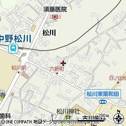 長野県中野市中野松川1509-6周辺の地図