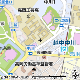 高岡工芸高校周辺の地図