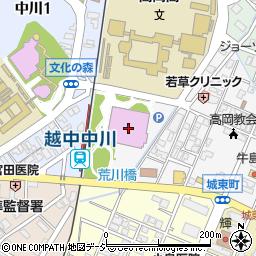 富山県高岡文化ホール　大ホール周辺の地図